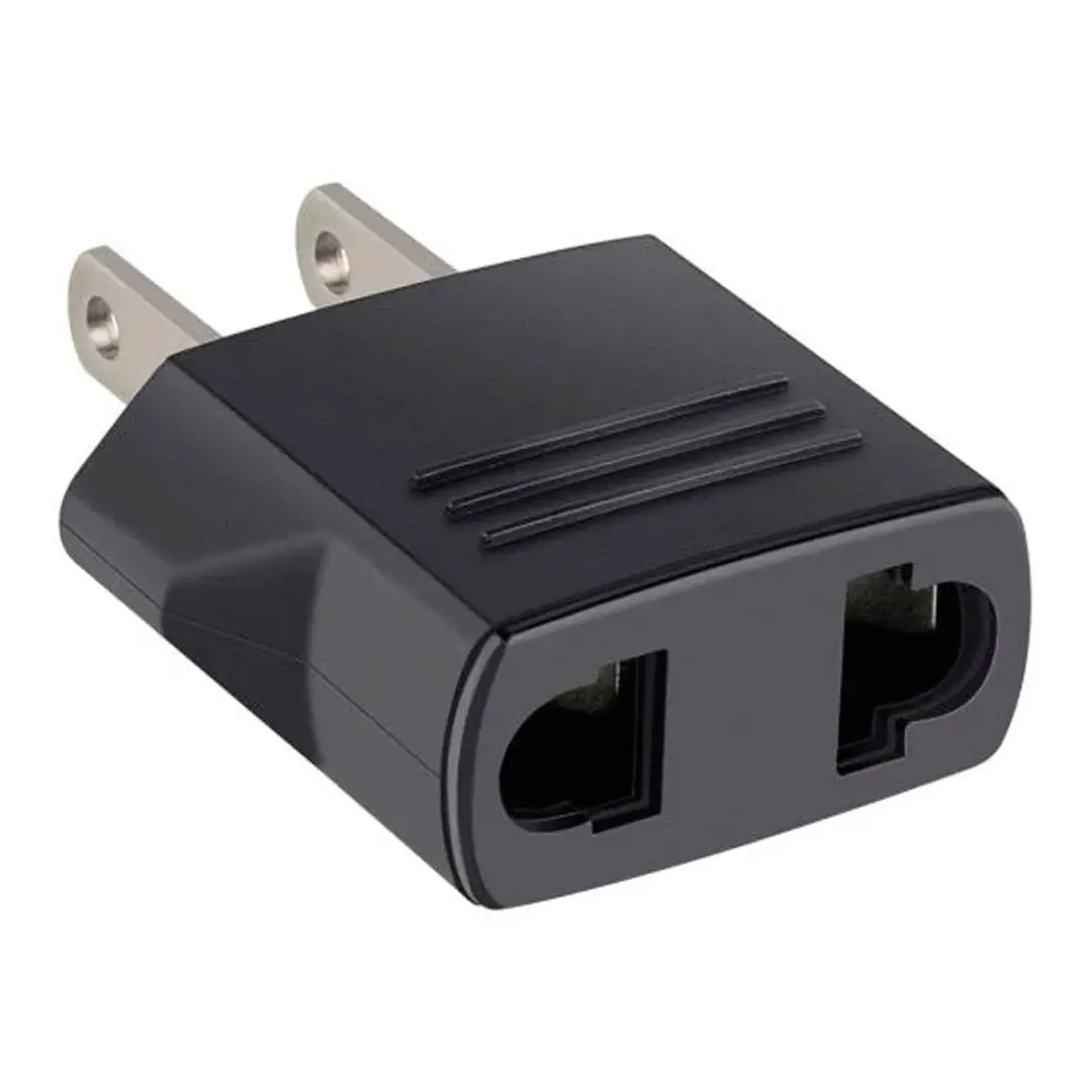 Adaptador de Enchufe Steren (Redondo a Plano) 15A - Negro